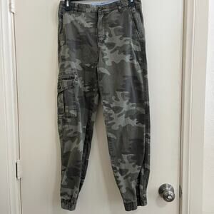 Tommy Hilfiger Pants Boys Size 16 Cargo Jogger Camouflage Logo Skater Gorpcore.